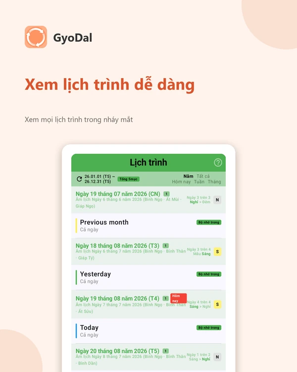 Màn hình ứng dụng GyoDal 5